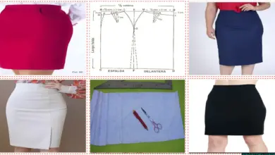 Coser una falda corta para dama con una máquina de coser